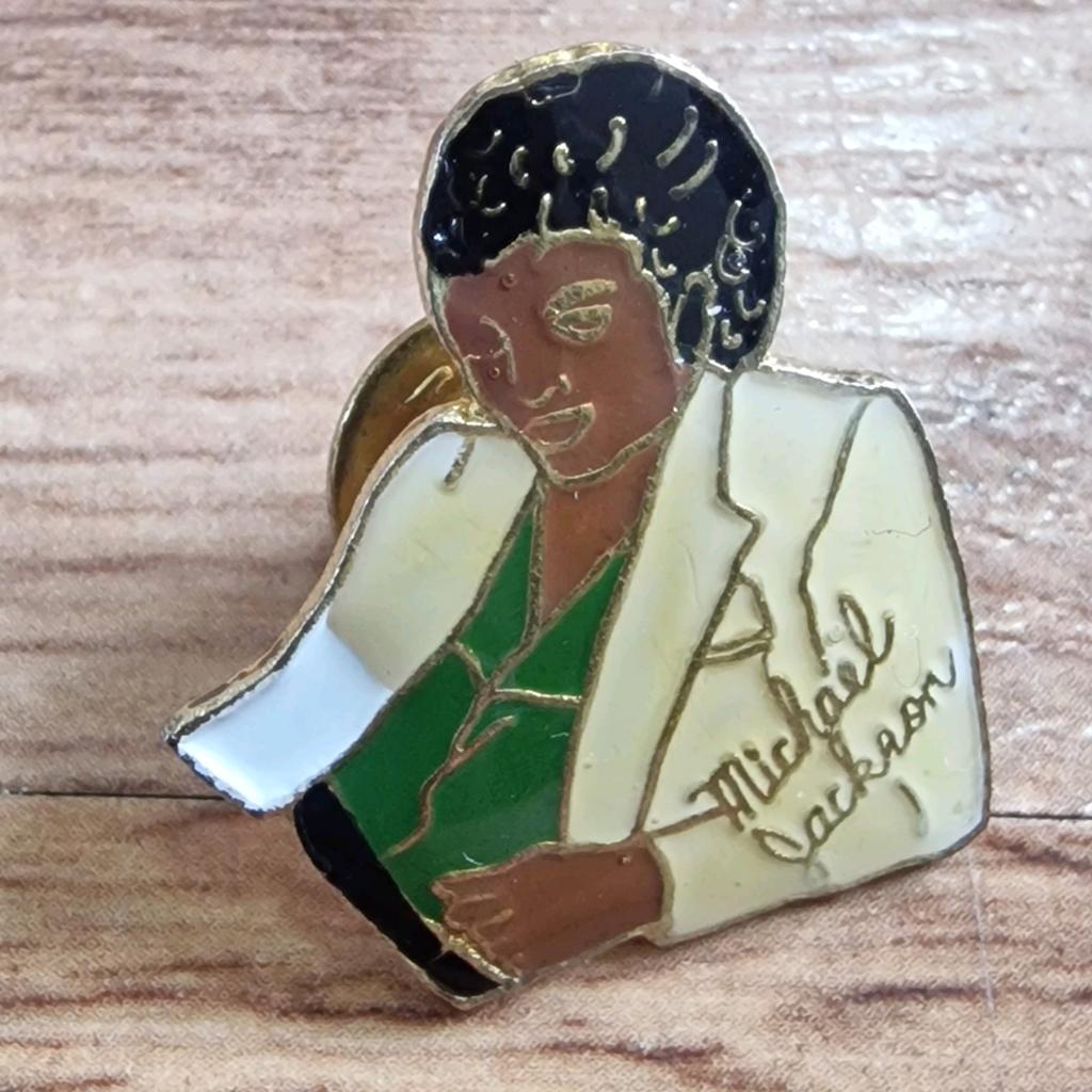 Michael Jackson Thriller Pin - Jaren '80 Vintage Item, Ophalen of Verzenden, Gebruikt