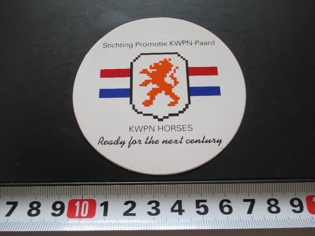sticker  Stichting Promotie KWPN Paard Horses  *, Verzamelen, Stickers, Zo goed als nieuw, Ophalen
