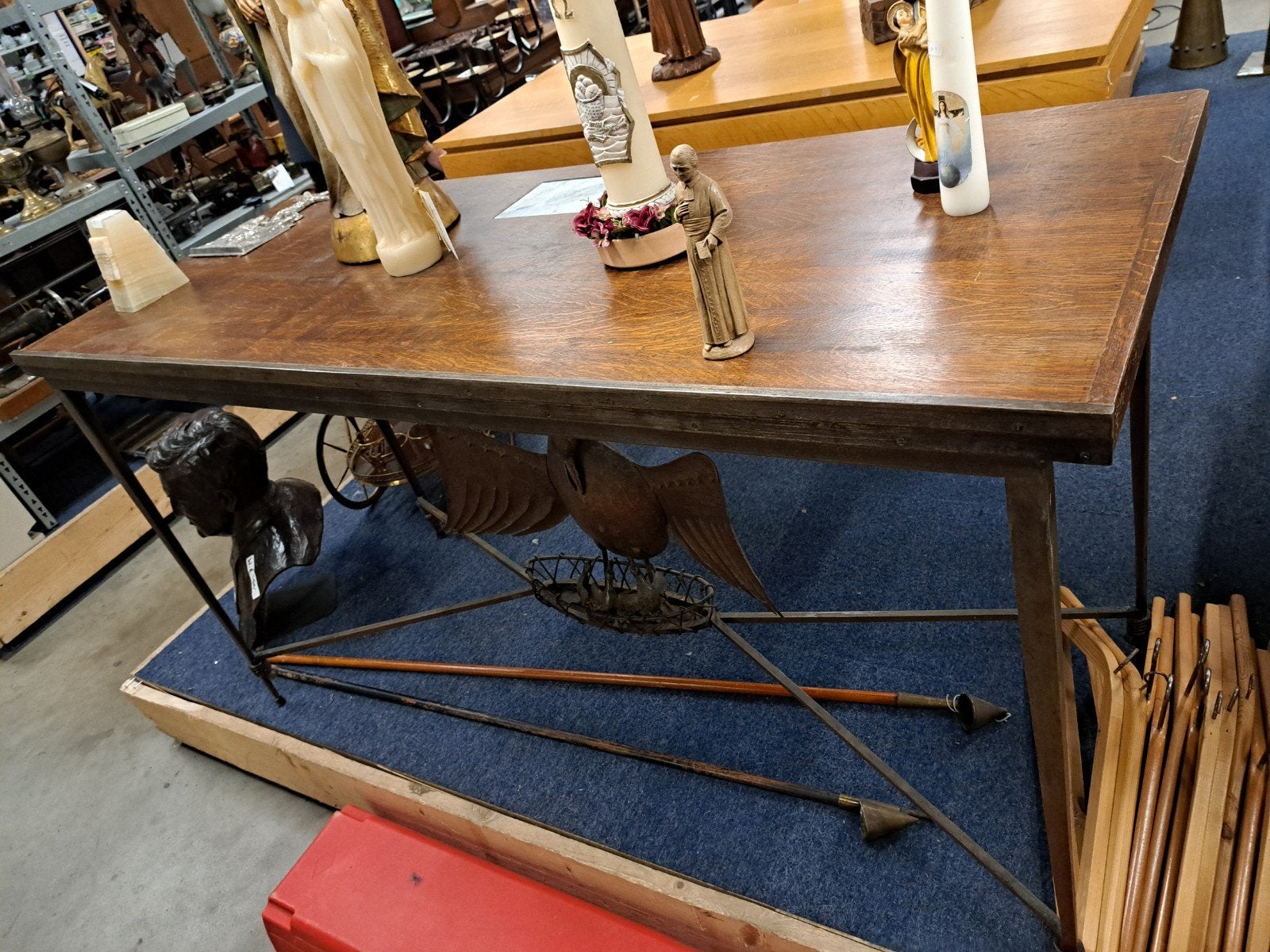 zwaare tafel uit klooster, Ophalen of Verzenden, Skcp, Info@skcpshop.nl, Haefland 7 brunssum