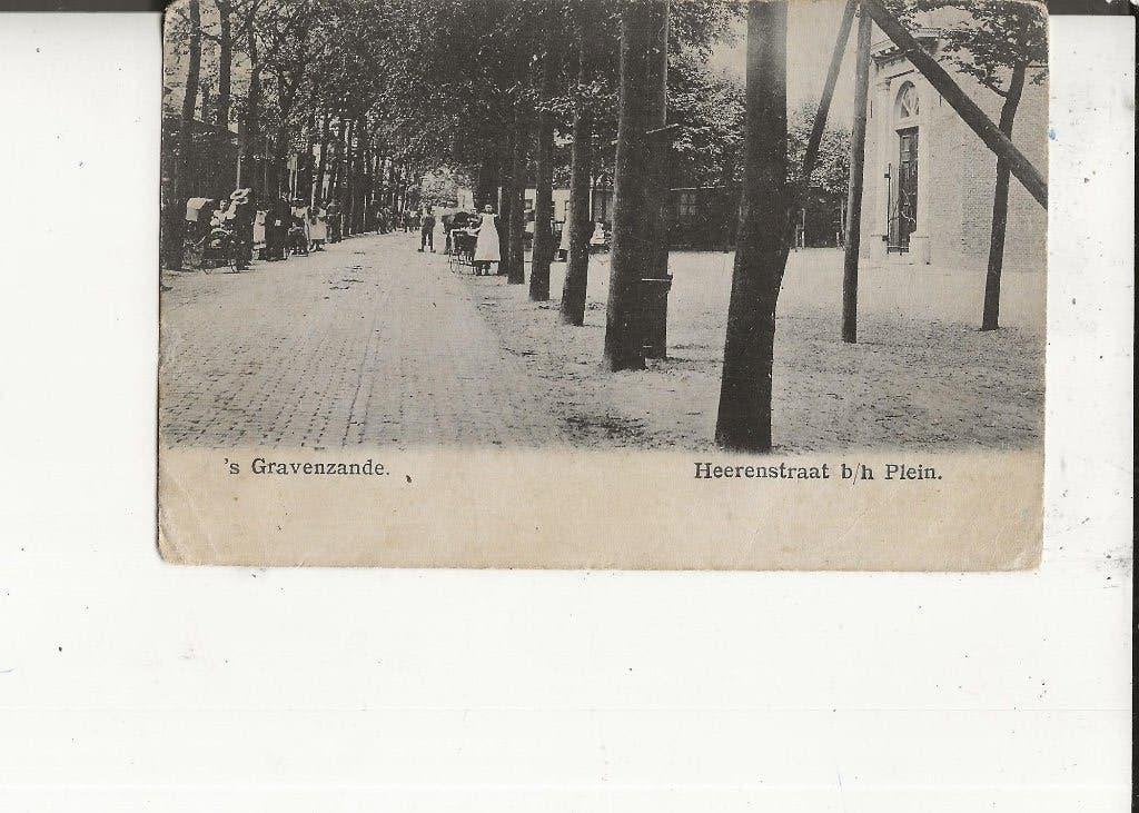 s Gravenzande Heerenstraat b/h Plein 14-7-1914, Ophalen of Verzenden, Voor 1920, Gelopen, Zuid-Holland