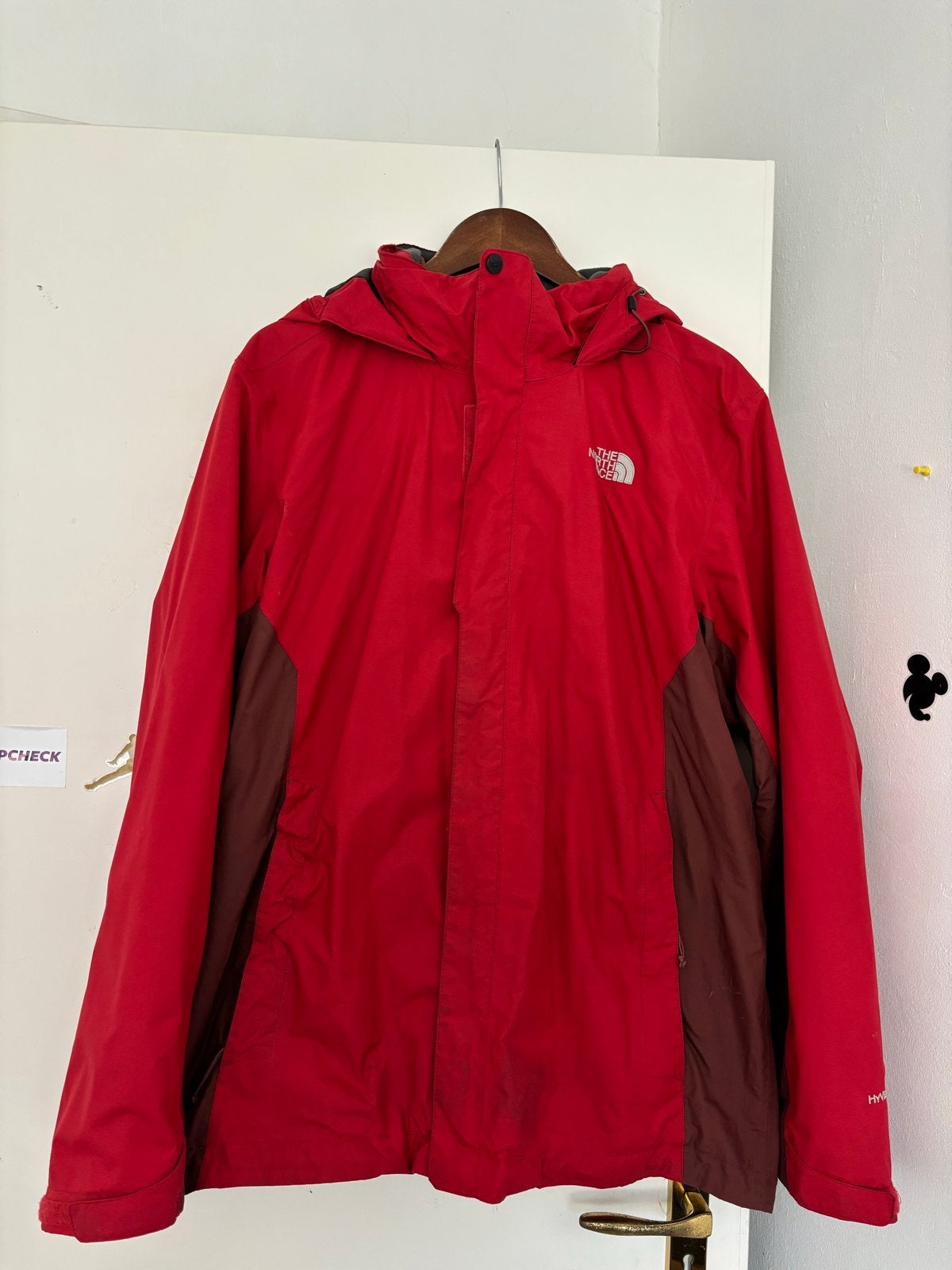 The North Face jas rood maat L, Kleding | Heren, Ophalen of Verzenden, Gedragen, Maat 52/54 (L), Rood