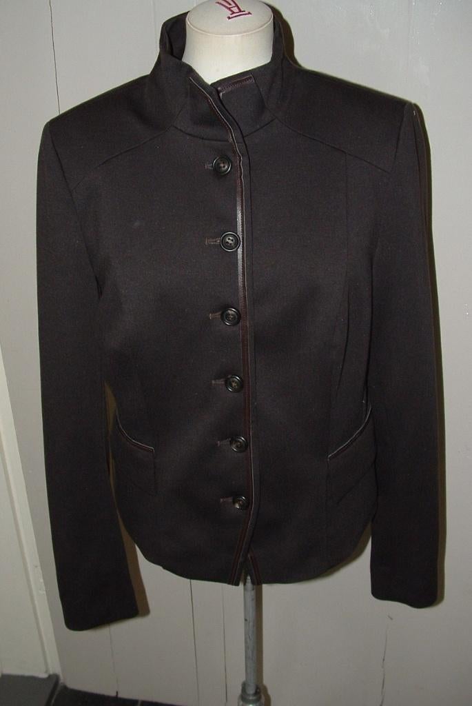 Blazer jasje colbert College style Classic " Margret maat 38, Maat 38/40 (M), Bruin, Ophalen of Verzenden, Zo goed als nieuw
