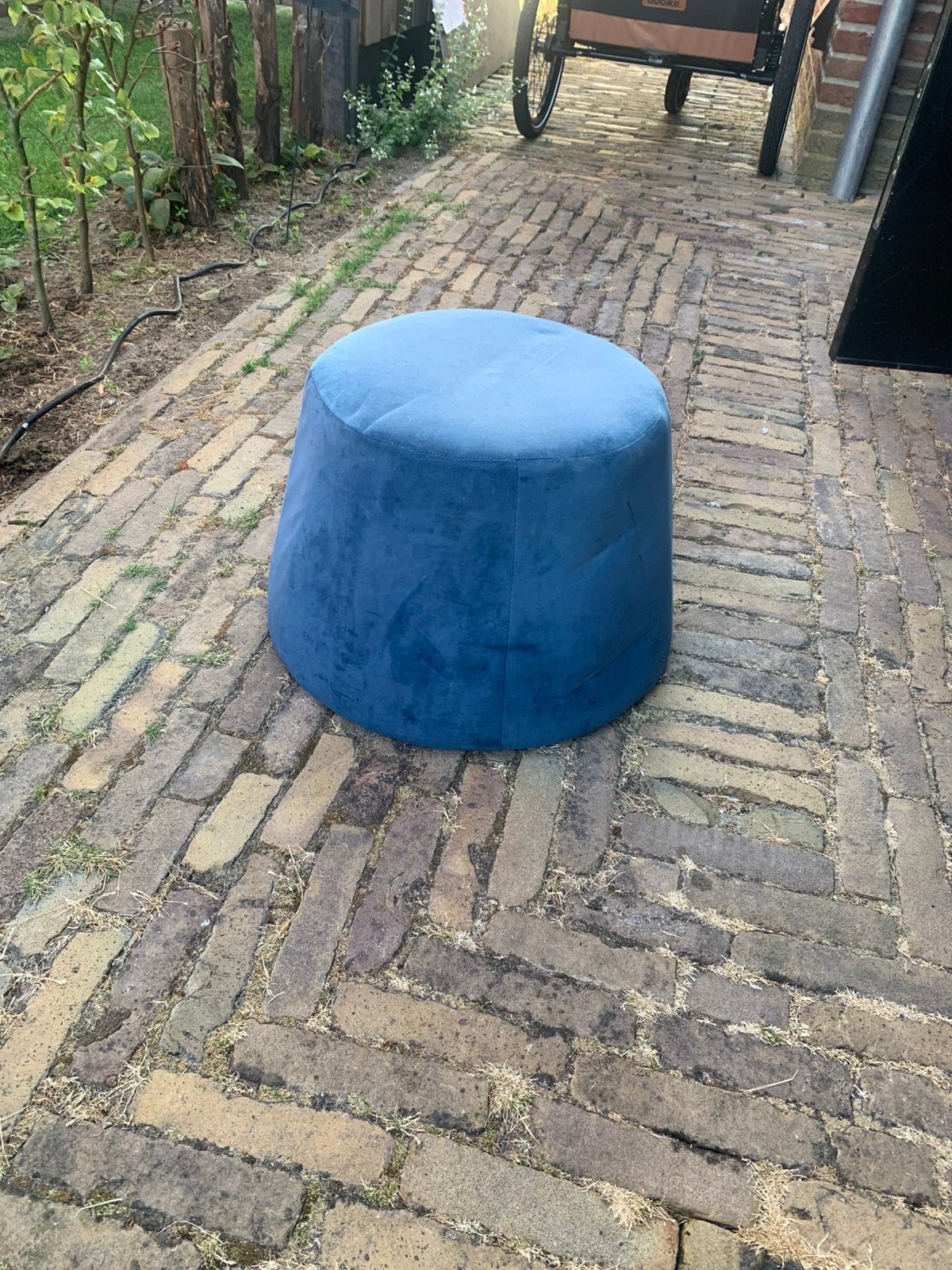 Poef, Ophalen, Zo goed als nieuw, Rond, Minder dan 50 cm