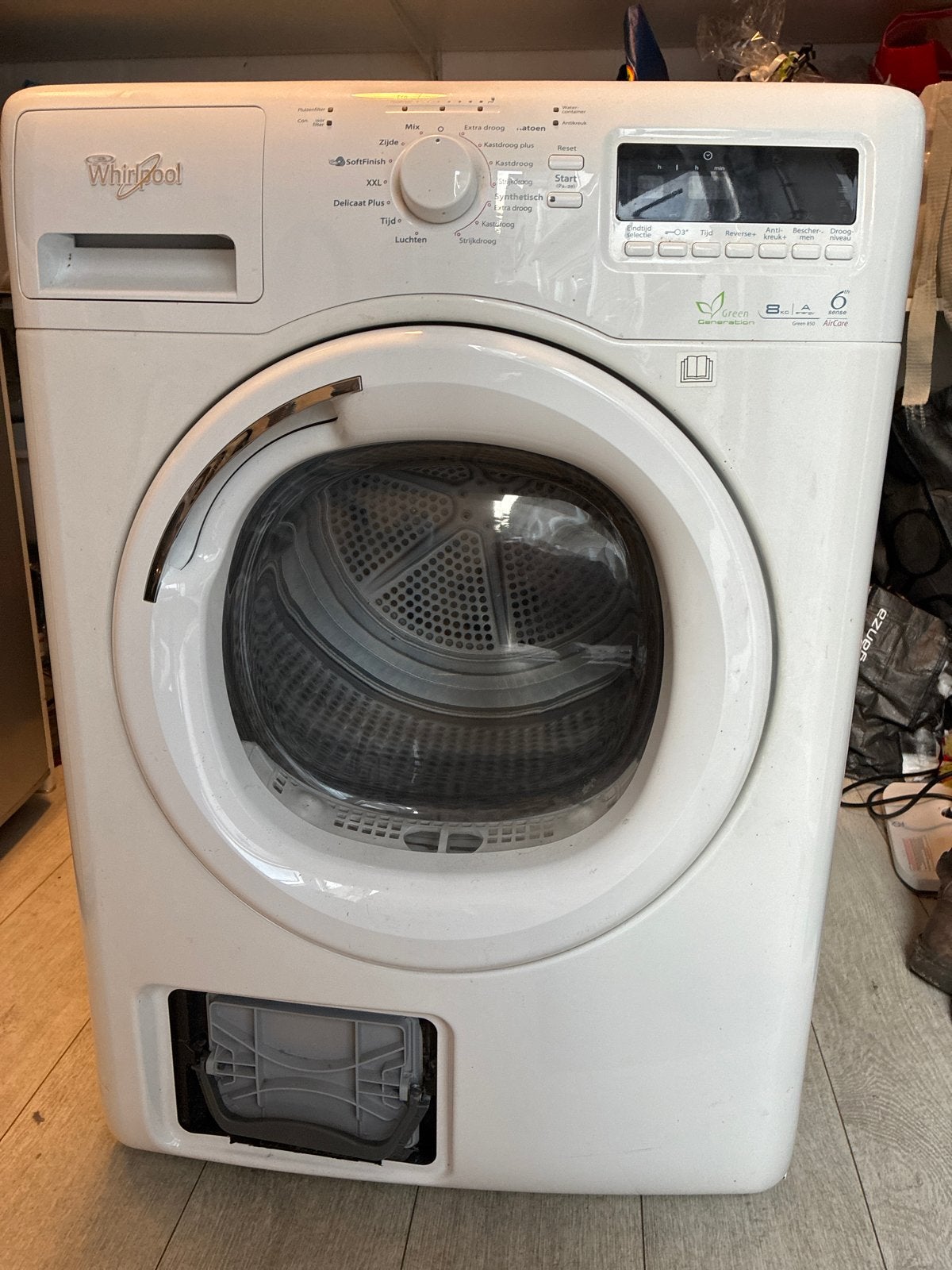 Whirlpool Green Generation 8kg Condensdroger, Witgoed en Apparatuur, Wasdrogers, Ophalen, Gebruikt, 8 tot 10 kg, Voorlader