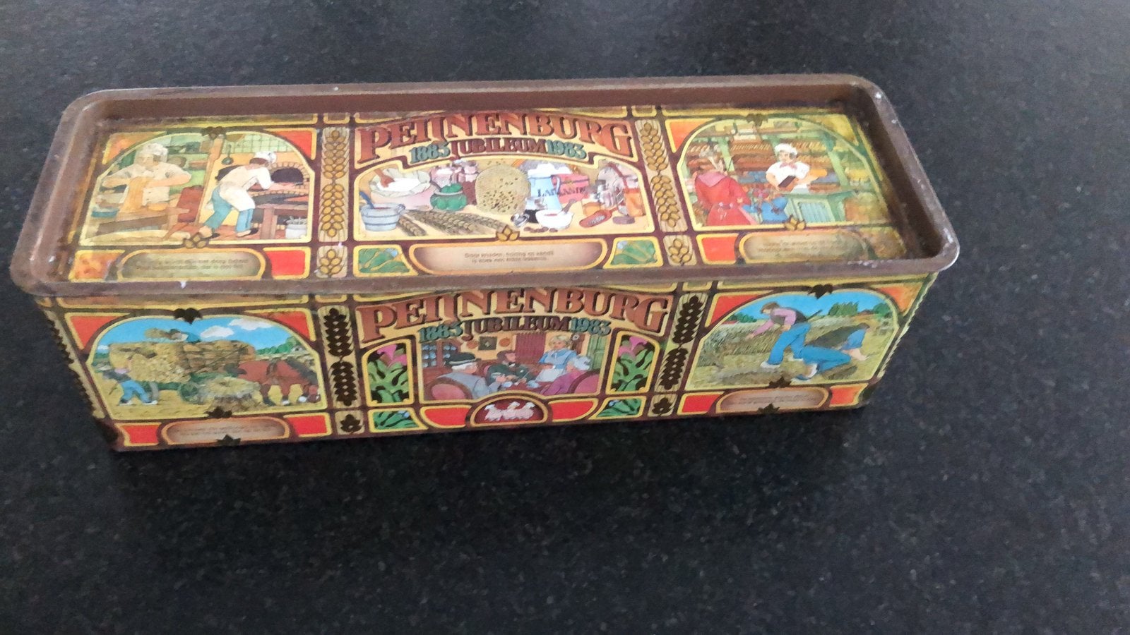 Vintage jubileum blik van Peijnenburg ontbijtkoek, Ophalen of Verzenden, Zo goed als nieuw, Overige