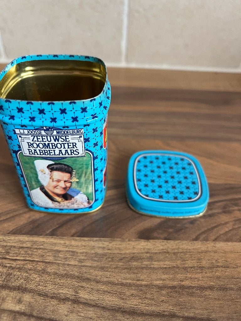 klein vintage blikje Zeeuwse babbelaars / mini kaarsjes, Ophalen of Verzenden, Zo goed als nieuw, Overige, Overige merken