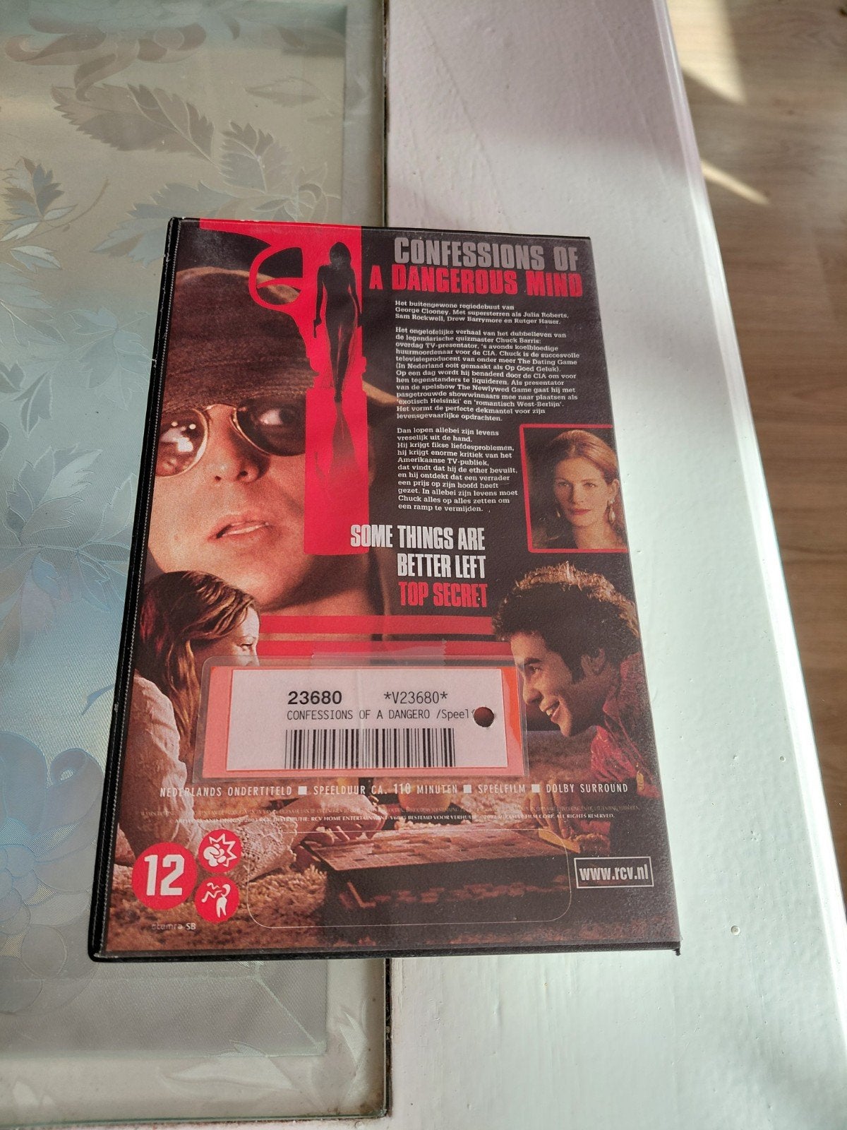 Confessions of a Dangerous mind Ex-Rental VHS FilmClub, Gebruikt, Ex-rental, Ophalen of Verzenden, VHS
