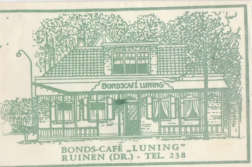 Bonds café Luning Ruinen, Ophalen of Verzenden