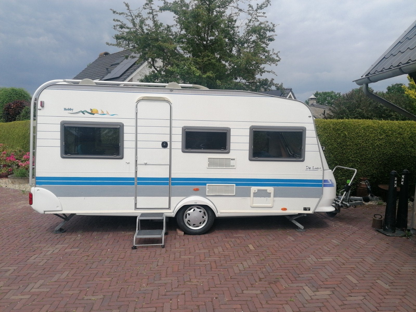 Hobby caravan 450 De Luxe, Vast bed, Rondzit, Hobby, 4 tot 5 meter