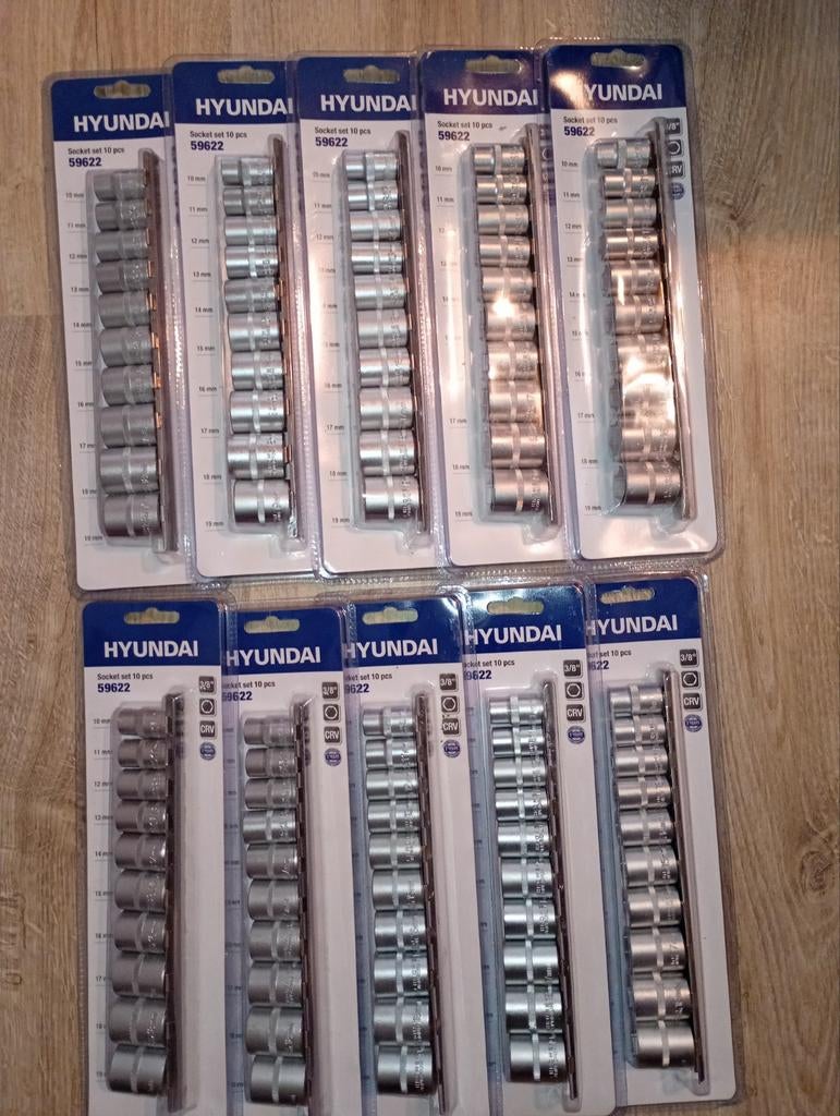 Nieuw partij dopsleutel set 10-delig 3/8, Ophalen of Verzenden, Nieuw