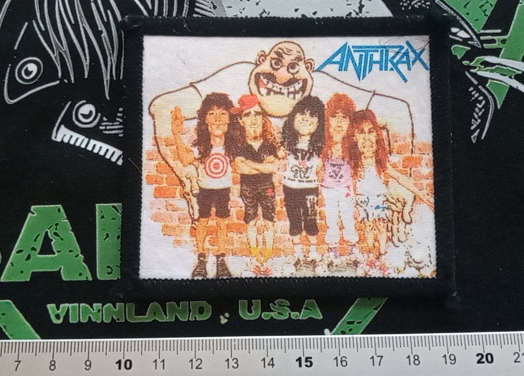 Anthrax zeldzame vintage State of Euphoria 1988 patch a13, Verzenden, Nieuw, Kleding