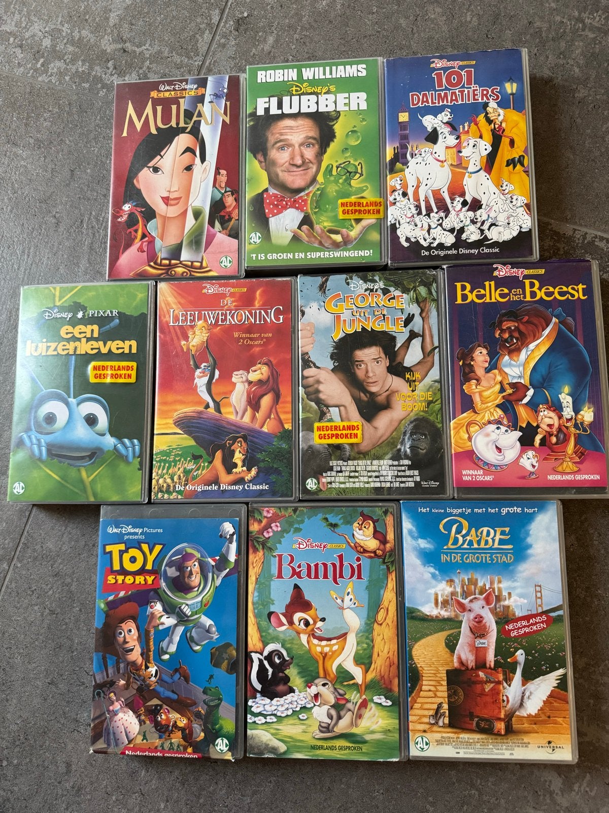 Disney VHS Collectie: Mulan, Leeuwenkoning, Toy Story en mee, Cd's en Dvd's, VHS | Kinderen en Jeugd, Nederlands ondertiteld, Gebruikt