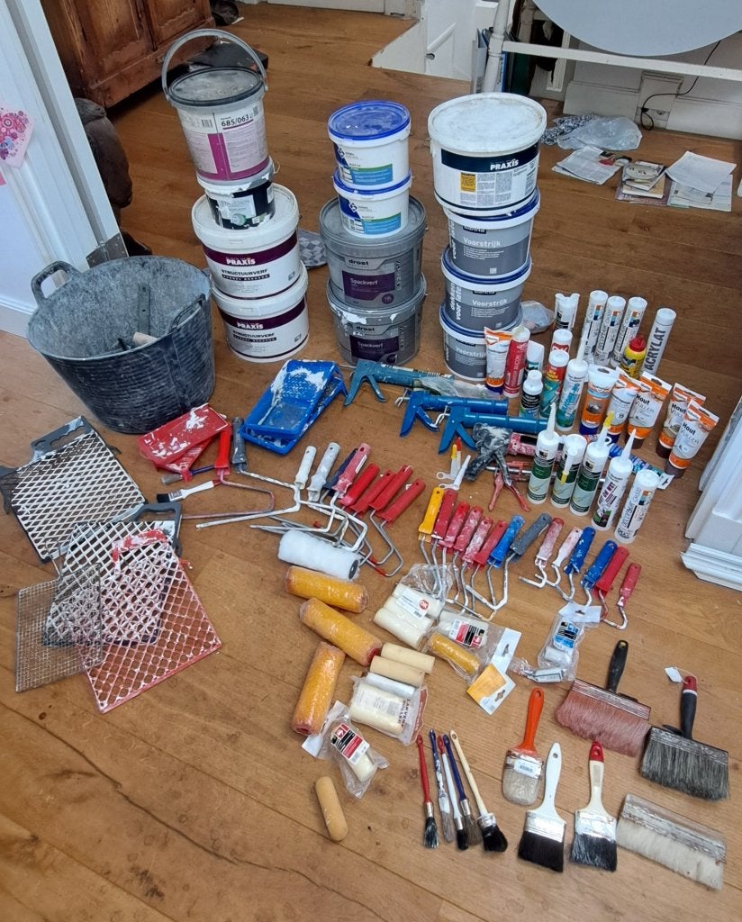 Complete Set Verf- en Schildersmaterialen, Ophalen, Gebruikt, Overige typen