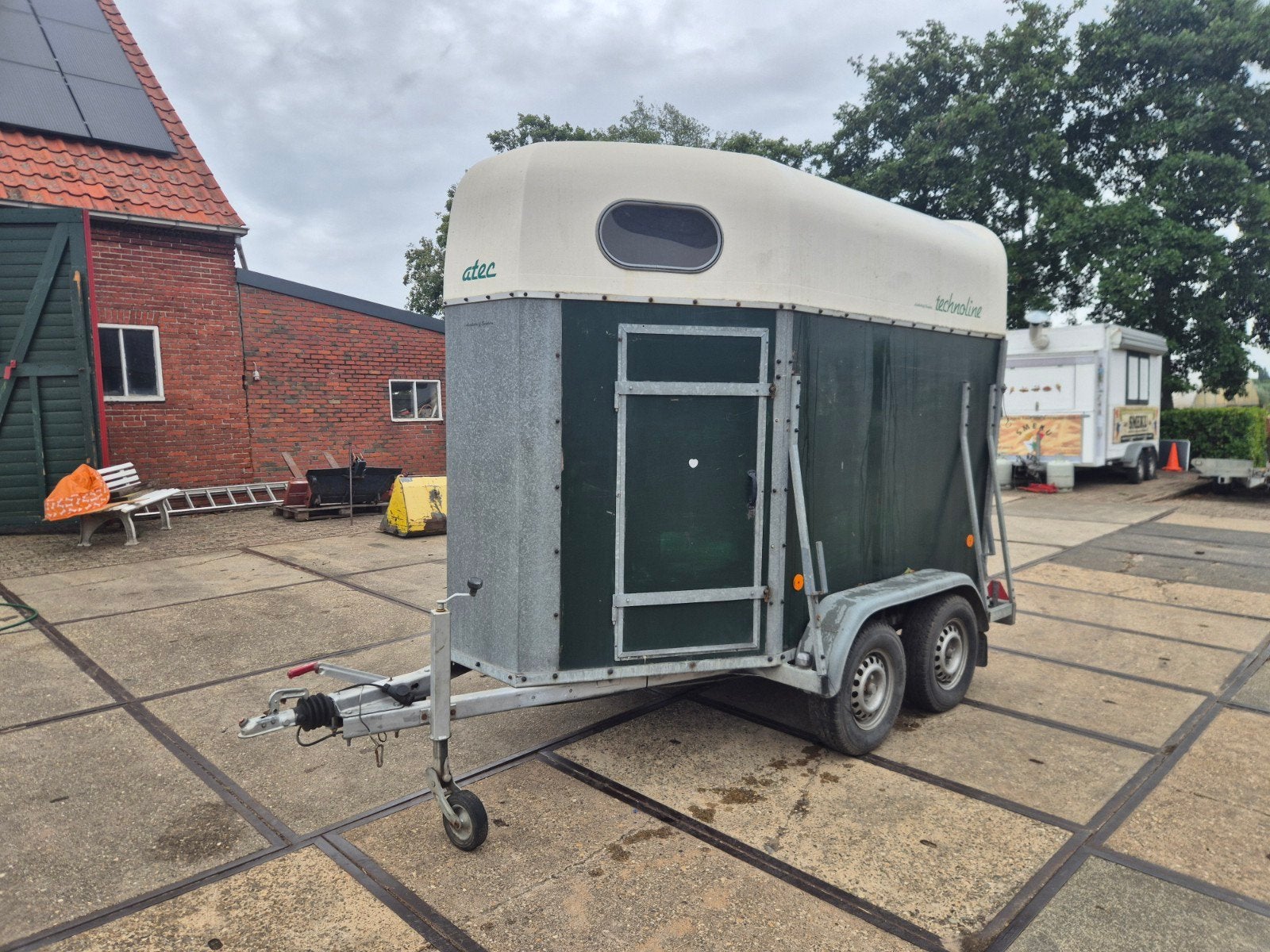 Atec paardentrailer  2 paards trailer, Ophalen, Gebruikt, Hout