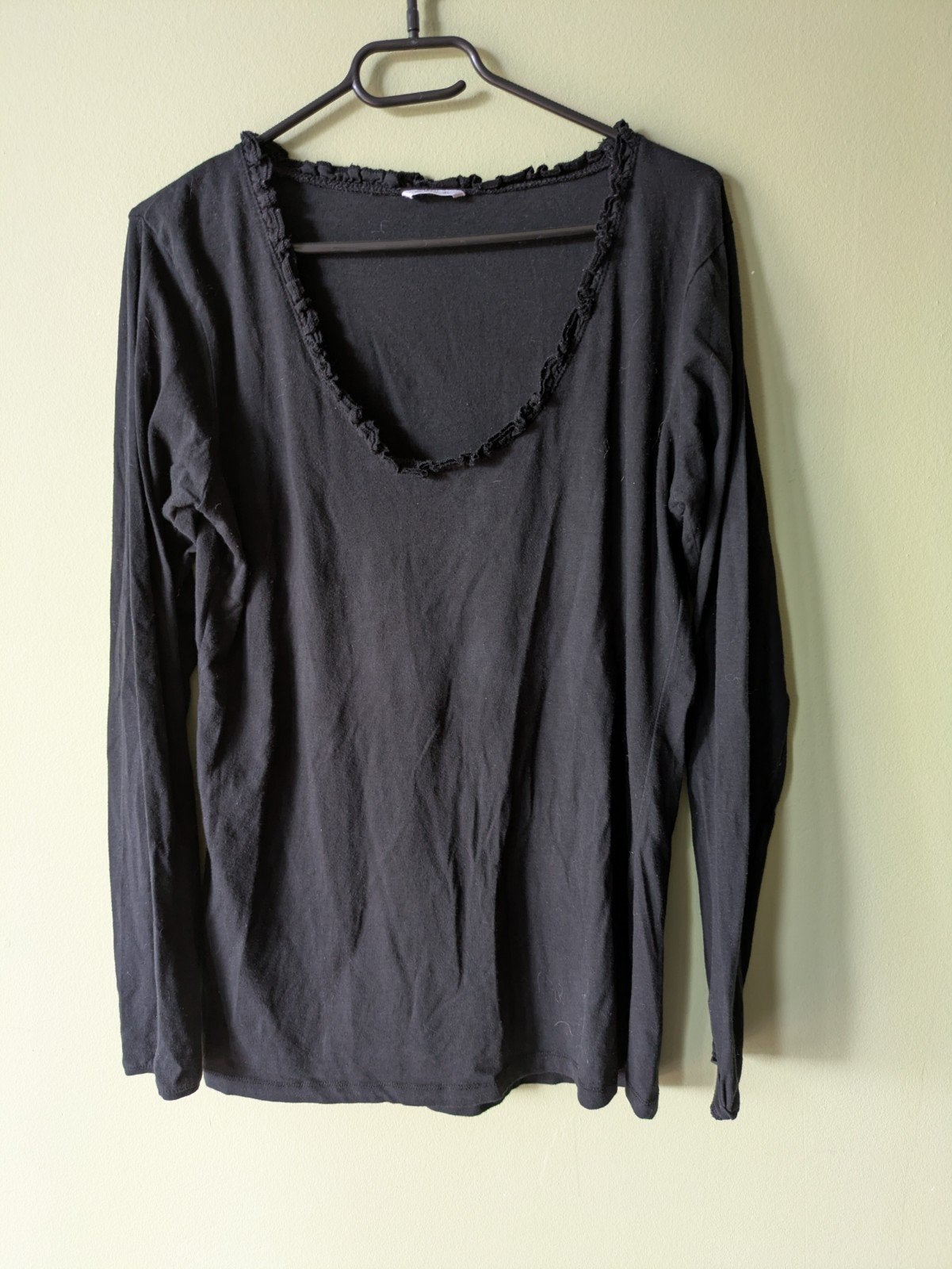Zwart Hema shirtje met lange mouwen, maat XL (4), Kleding | Dames, Zwart, Maat 46/48 (XL) of groter, Ophalen of Verzenden, Lange mouw