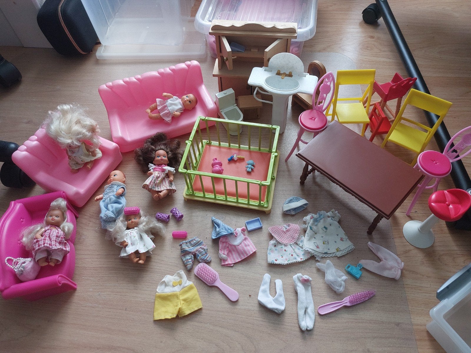poppetjes inclusief meubeltjes en toebehoren, Ophalen of Verzenden, Gebruikt, Toebehoren