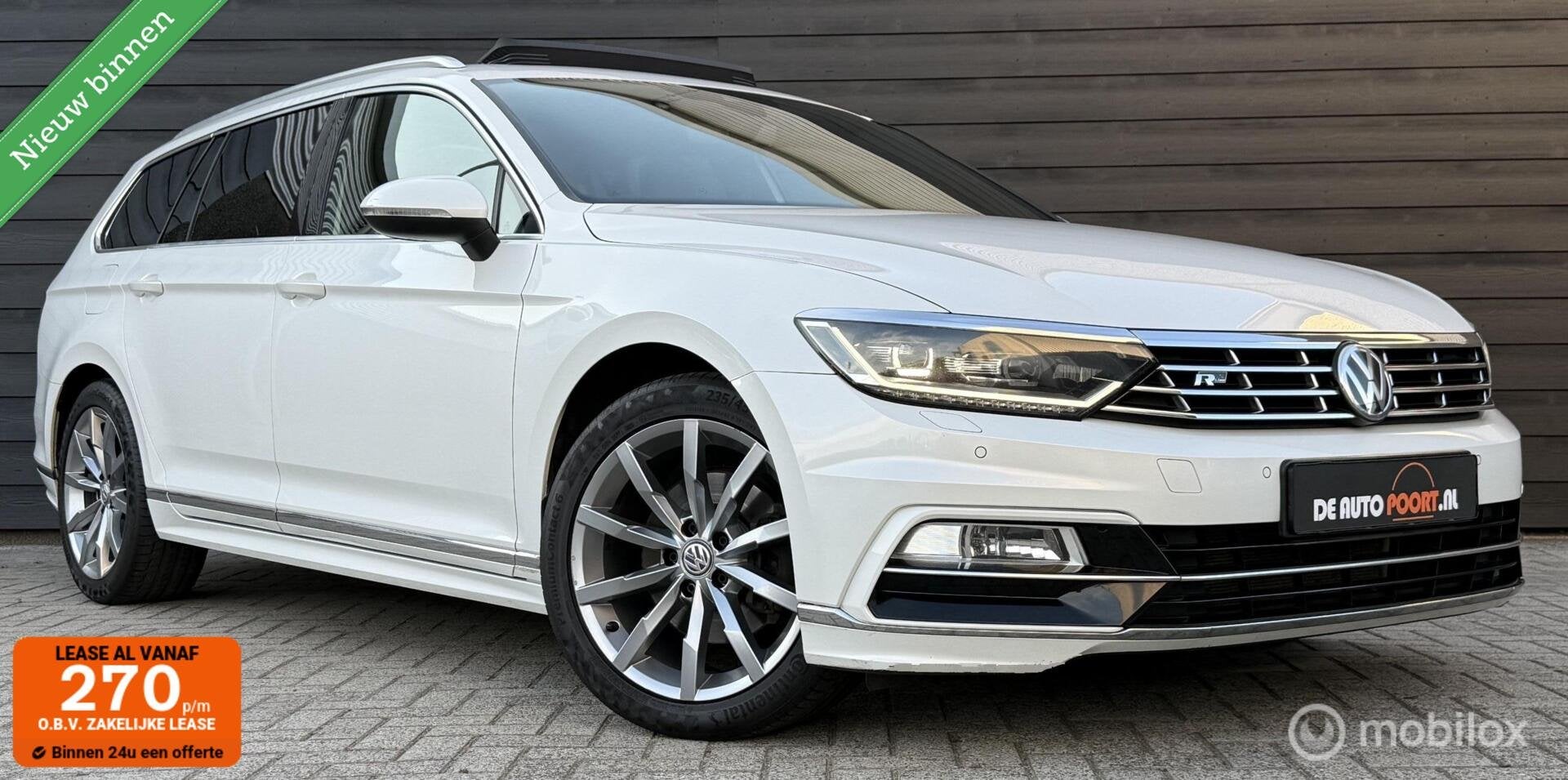 Volkswagen Passat Variant 1.8 TSI 2x R-line Pano.dak/LED/ACC, 4 cilinders, Met garantie (alle), 179 pk, Traction-control