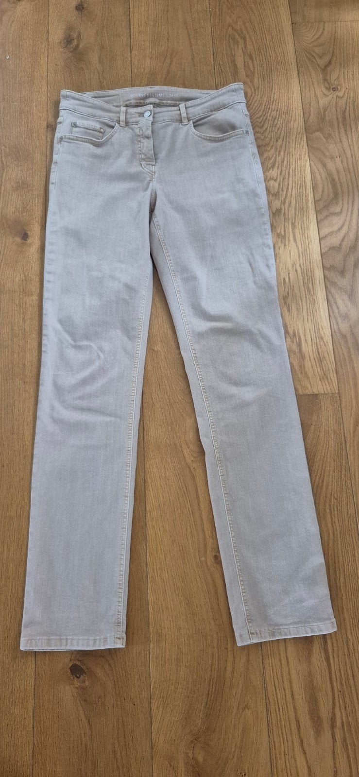 Denim broek zandkleur maat 40, Overige kleuren, Overige jeansmaten, Ophalen of Verzenden, Zo goed als nieuw