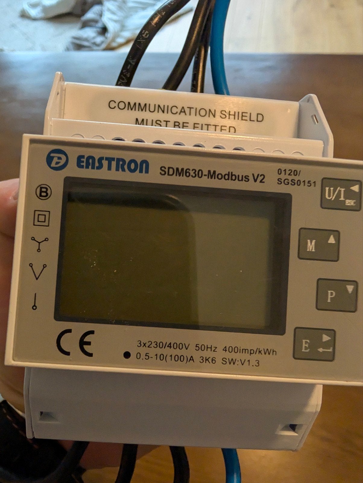 Eastron SDM630-Modbus V2 | 3-Fase kWh Meter | 100A, Doe-het-zelf en Verbouw, Ophalen of Verzenden, Overige typen