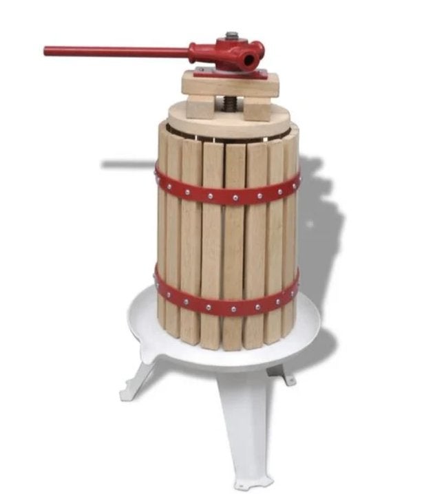NIEUW | Fruitpers wijnpers juicer pers 6 Liter RVS GRATIS BE, Verzenden, Nieuw