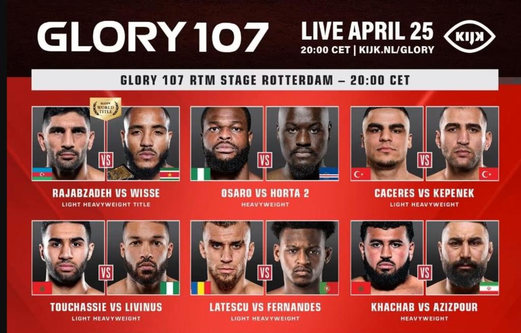 Glory 107 @RTM Stage Rotterdam, Tickets en Kaartjes, Eén persoon, April