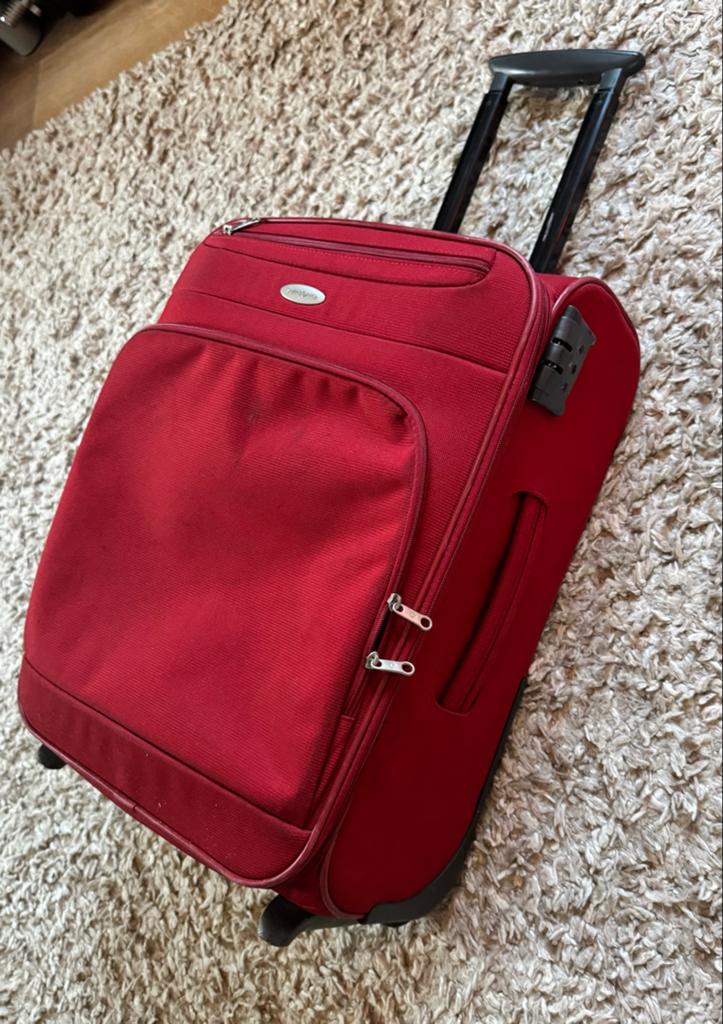 Handbagage koffer, Sieraden, Tassen en Uiterlijk, Koffers, Gebruikt, Overige materialen, 50 tot 60 cm, 35 tot 45 cm, Uitschuifbare handgreep