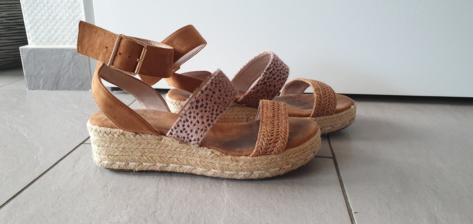 Sandalen van Poelman maat 37, Poelman, Zo goed als nieuw, Sandalen of Muiltjes, Ophalen of Verzenden