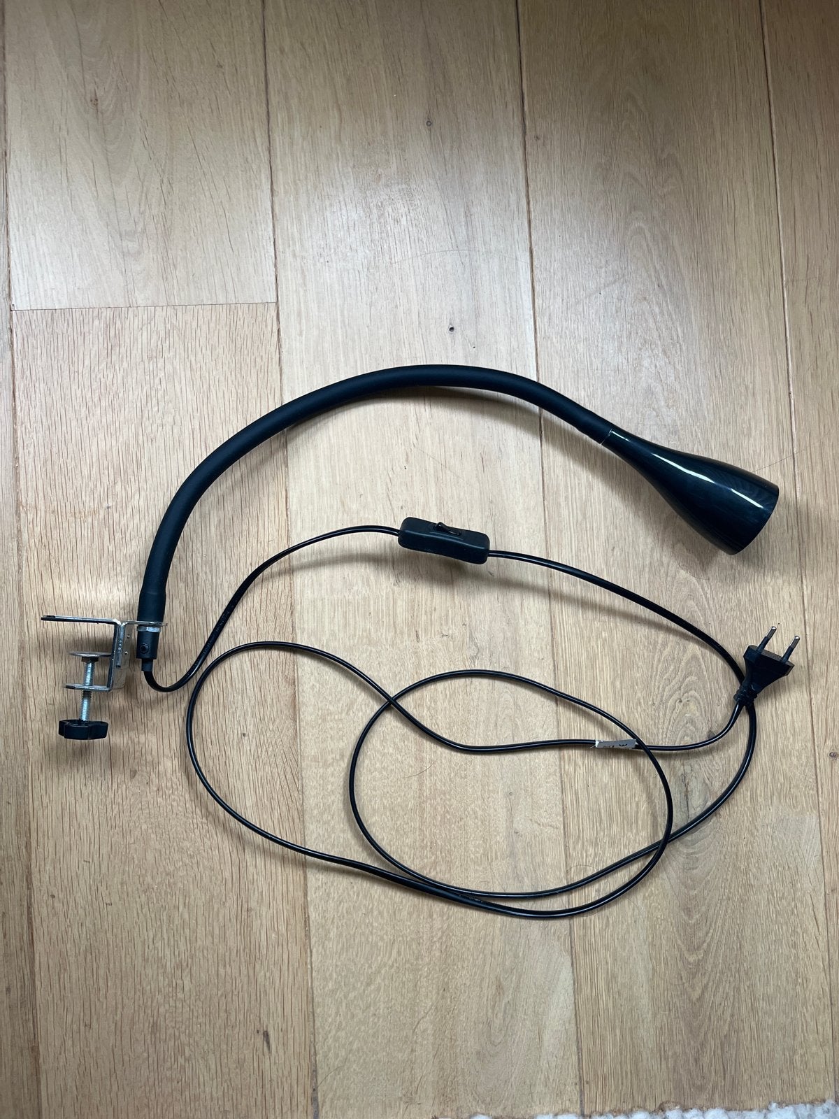 Flexibele klemlamp met schakelaar - Zwart, Overige merken, Gebruikt, Zwart, Modern