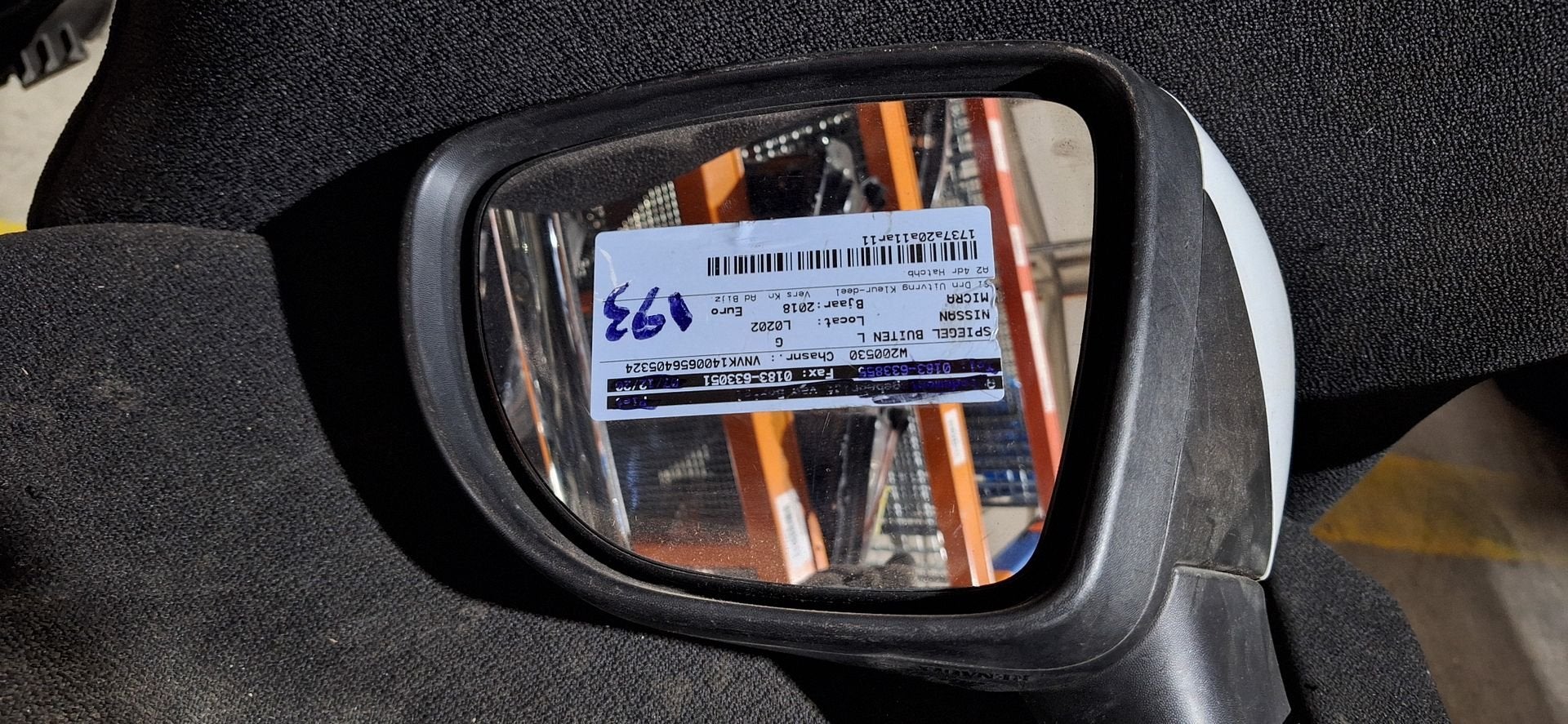 Nissan Micra K14 (2017-2022) Buitenspiegel Links Wit -, Auto diversen, Auto-accessoires, Gebruikt, -, -, Ophalen of Verzenden
