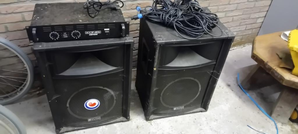 Boxen met versteker, Audio, Tv en Foto, Karaoke-apparatuur, Ophalen