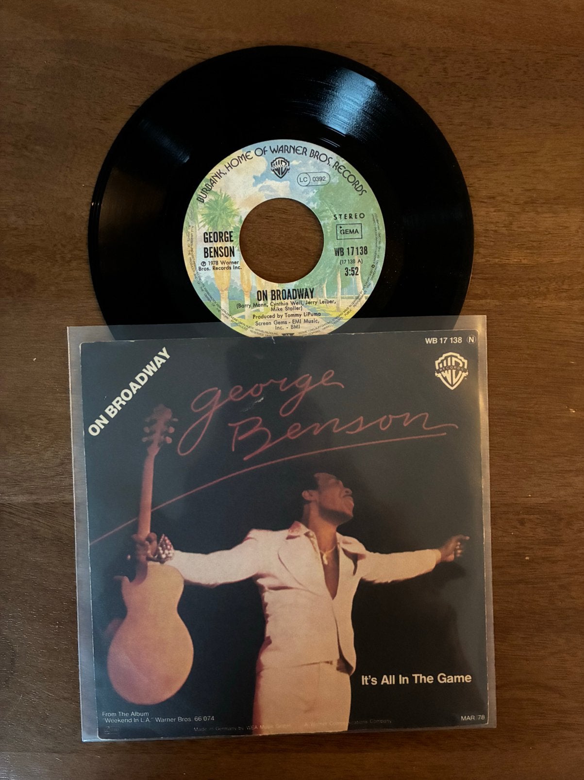George Benson - On Broadway, Ophalen of Verzenden, 7 inch