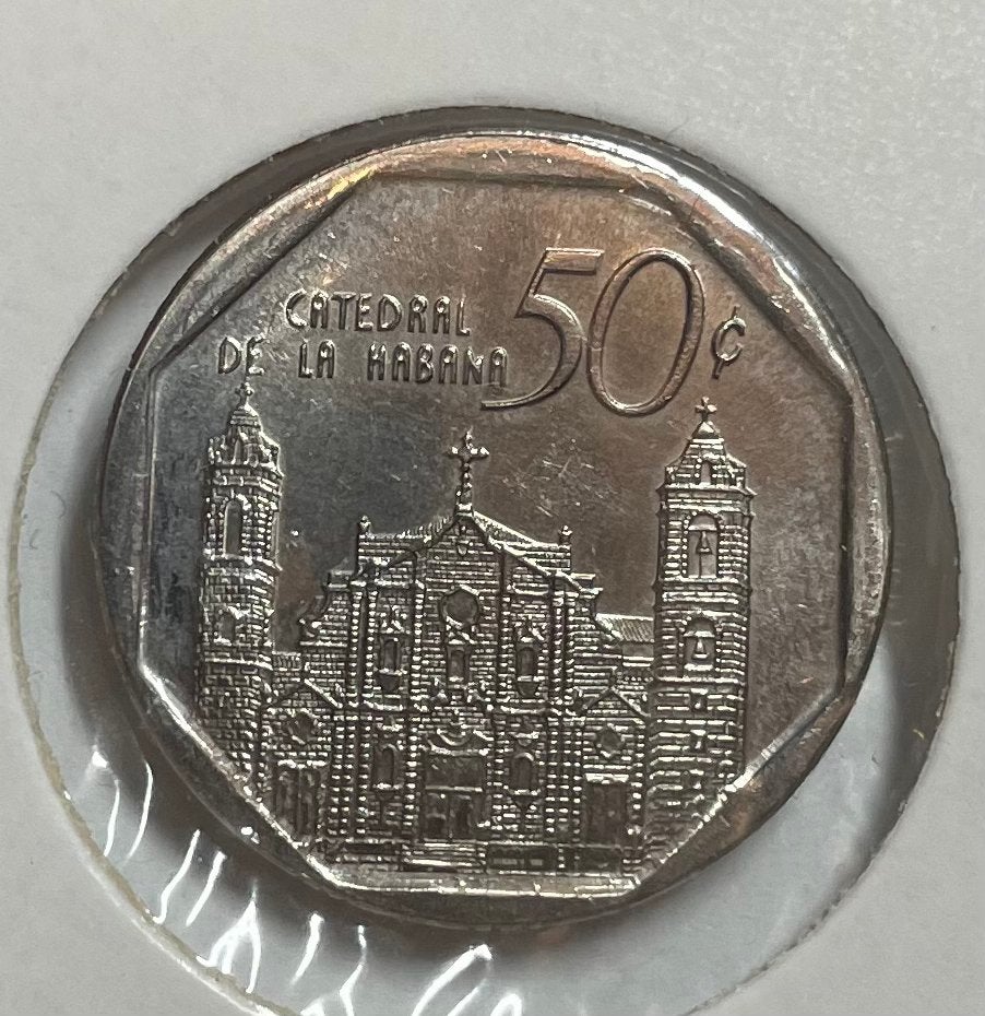 50 centavos Cuba 2002, Ophalen of Verzenden, Noord-Amerika