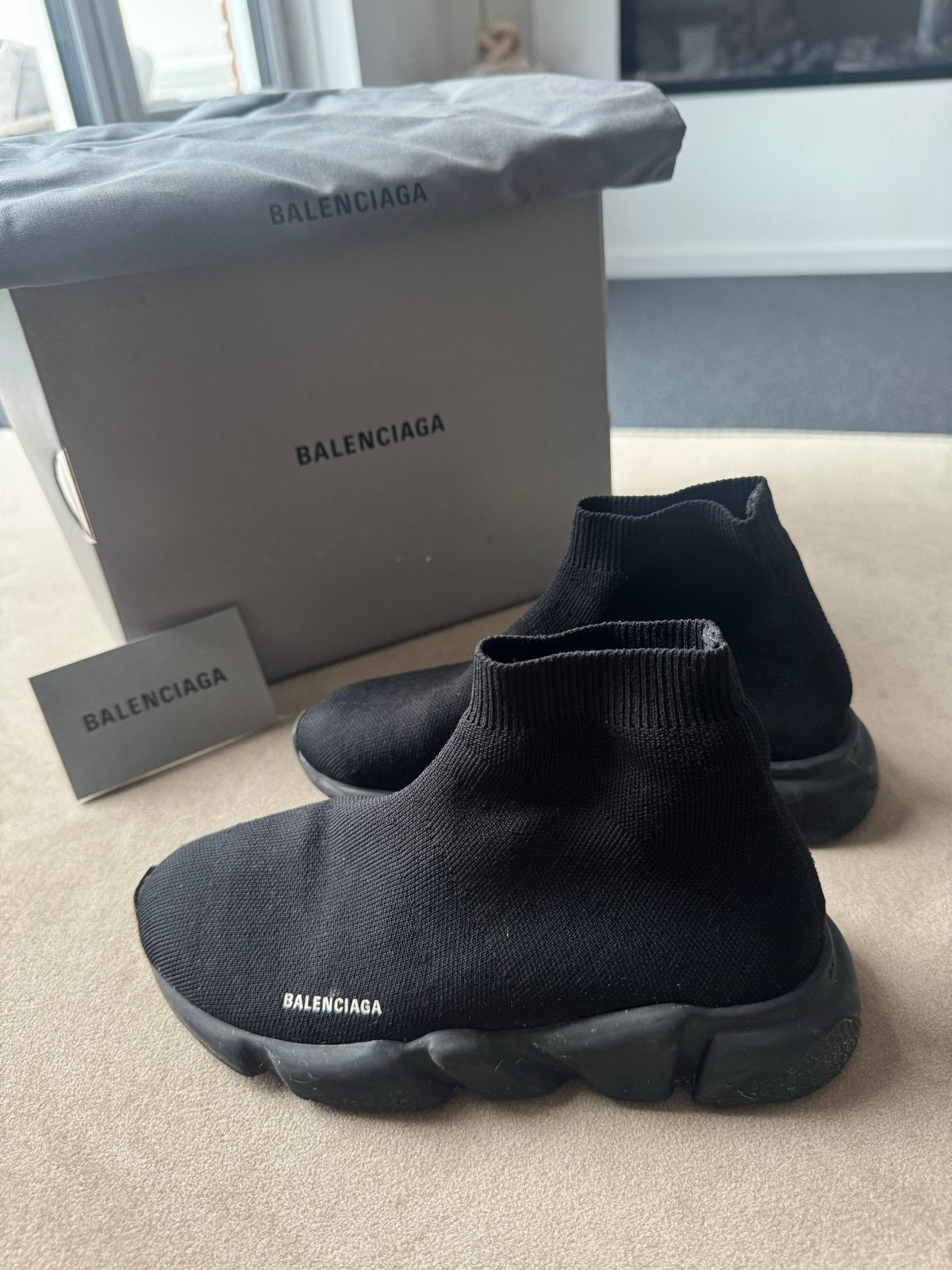 Balenciaga Speed 2.0 Sneakers Zwart Maat 31-32, Kinderen en Baby's, Ophalen of Verzenden, Zo goed als nieuw, Jongen of Meisje