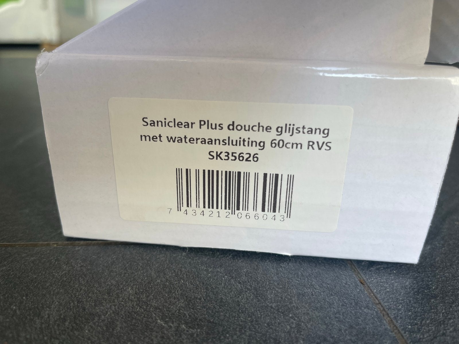 Saniclear Plus douche glijstang 60cm RVS, Doe-het-zelf en Verbouw, Sanitair, Ophalen, Nieuw, Rvs, Douche