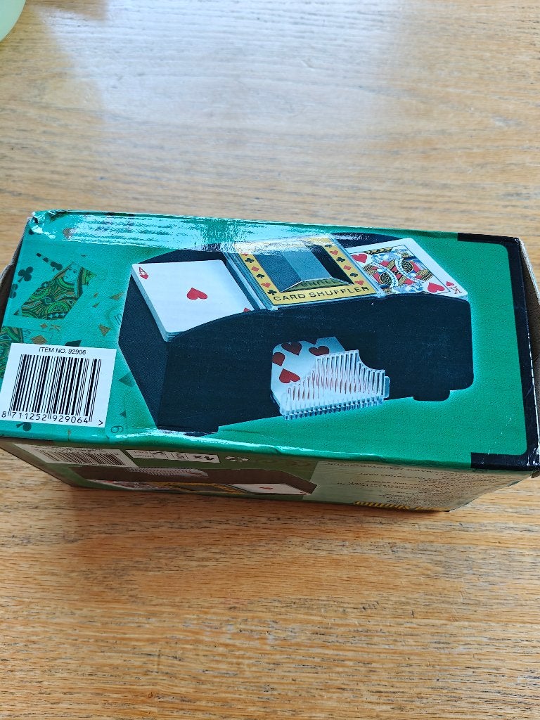 Kaart schud machine, Ophalen, Zo goed als nieuw