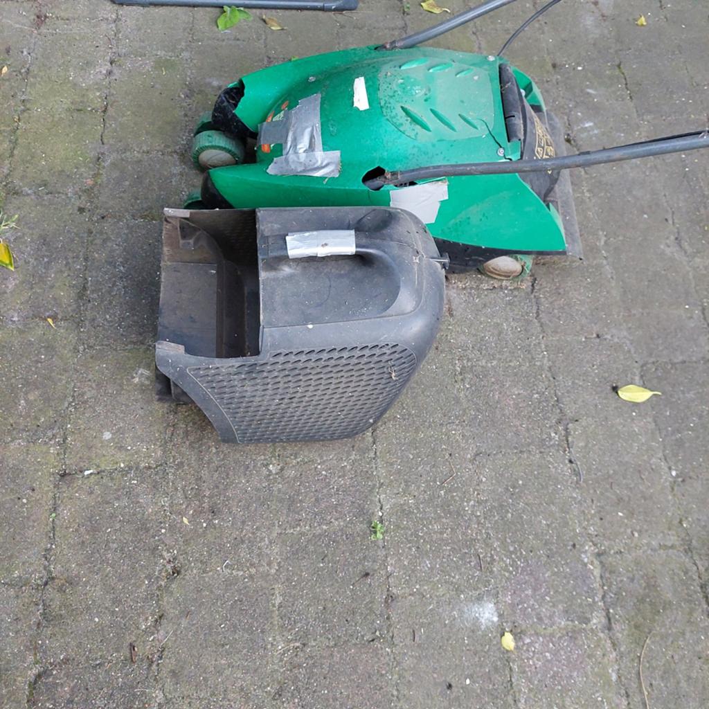 Elektrische grasmaaier met opvangbak - Gebruikt, Cirkelmaaier, Gebruikt, Elektrische grasmaaier, Onbekend