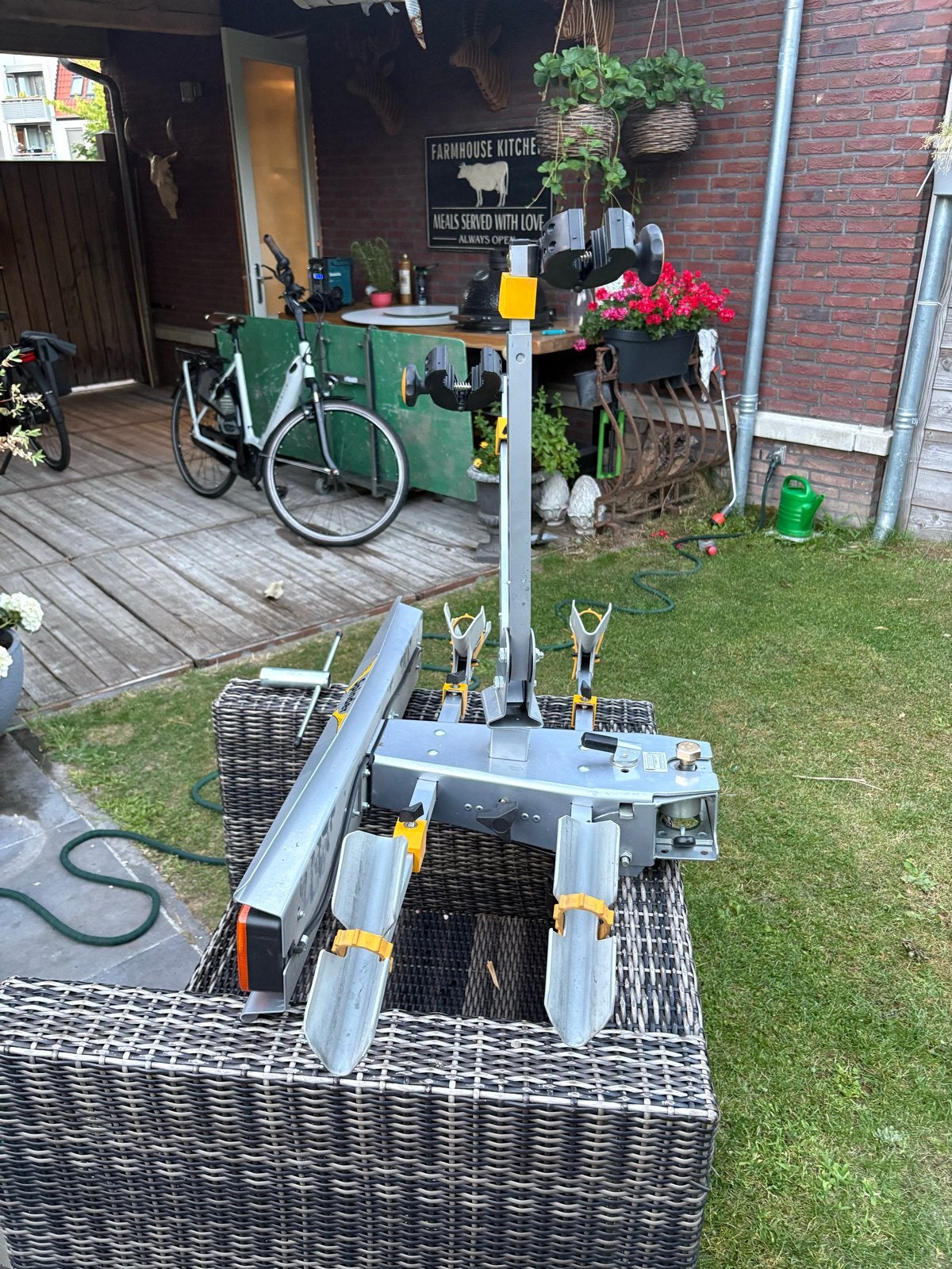 Spinder Falcon fietsendrager voor 2 fietsen (niet voor Opel, Ophalen of Verzenden, 2 fietsen, Gebruikt, Trekhaakdrager