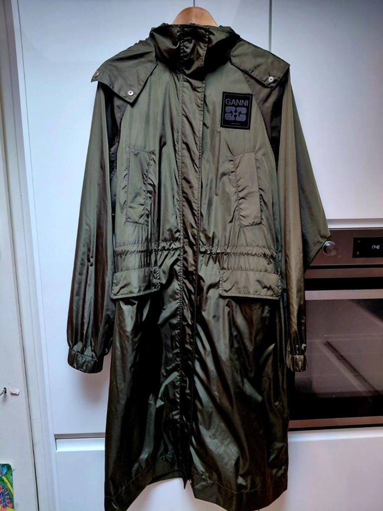 Ganni parka nylon S, Verzenden, Nieuw, Regenjas