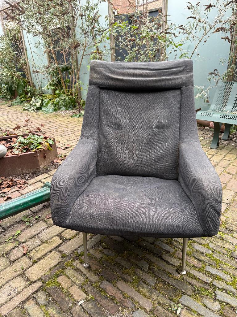 Artifort 400 Bengt Ruda jaren 50 Vintage fauteuil, Huis en Inrichting, Fauteuils, Ophalen, Gebruikt, Overige materialen, 75 tot 100 cm