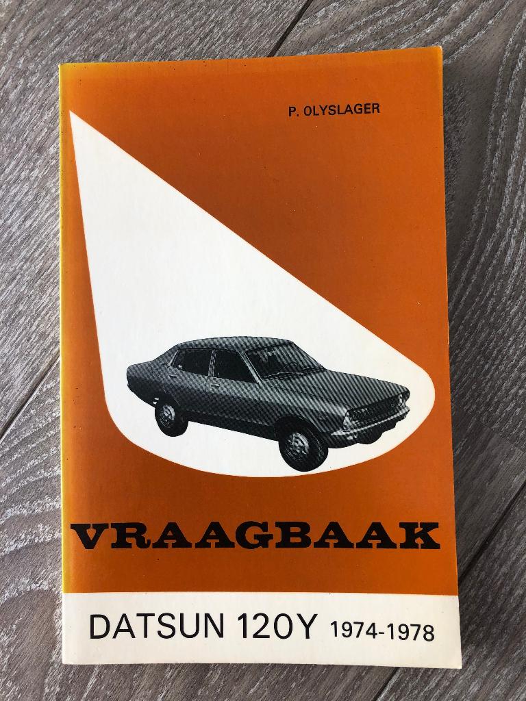 Vraagbaak Datsun 120 Y 1974-1978 P. Olyslager, Ophalen of Verzenden