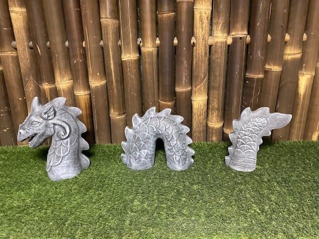 3 delige draak nr.135, Tuin en Terras, Tuinbeelden, Ophalen, Nieuw, Beton, Overige typen