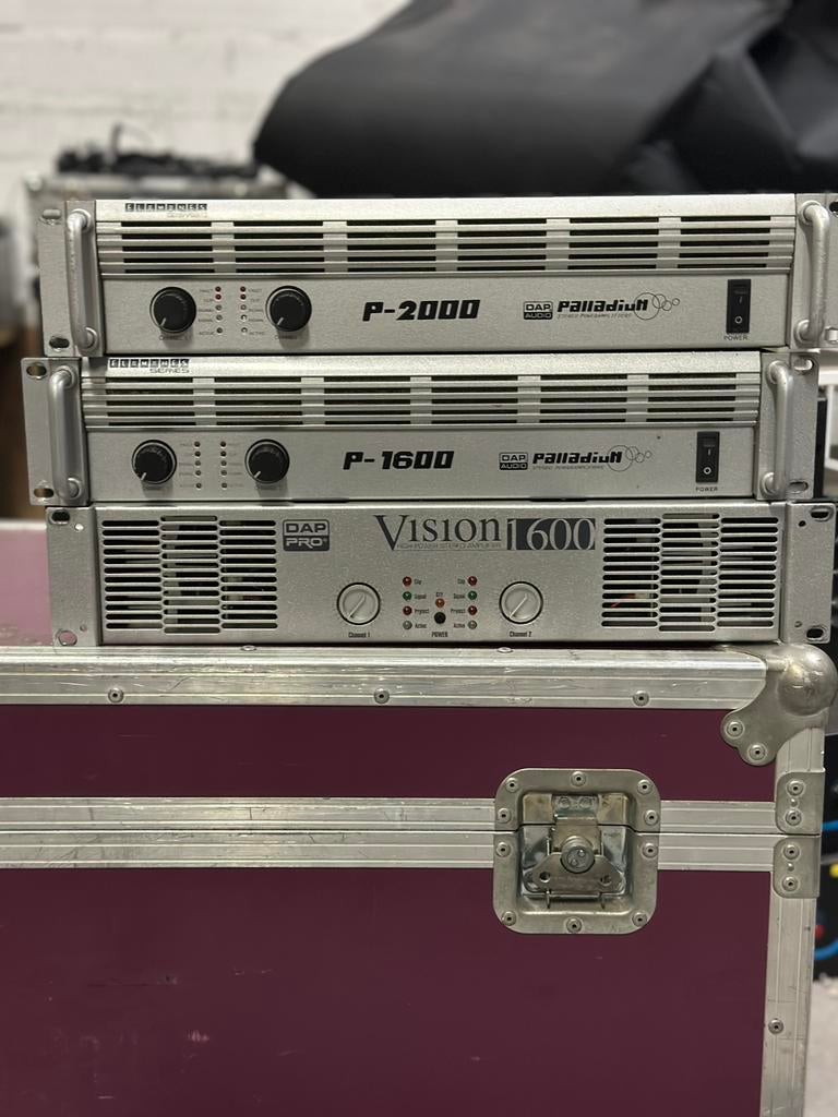 Dap versterkers te koop, Muziek en Instrumenten, Gebruikt, Ophalen of Verzenden, Dap, 1000 watt of meer