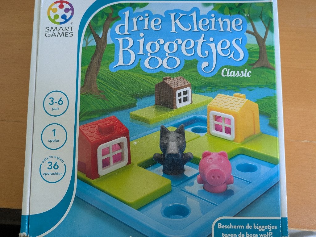 Smart Game Drie Kleine Biggetjes, Ophalen of Verzenden, Minder dan 500 stukjes, Gebruikt, Overige typen