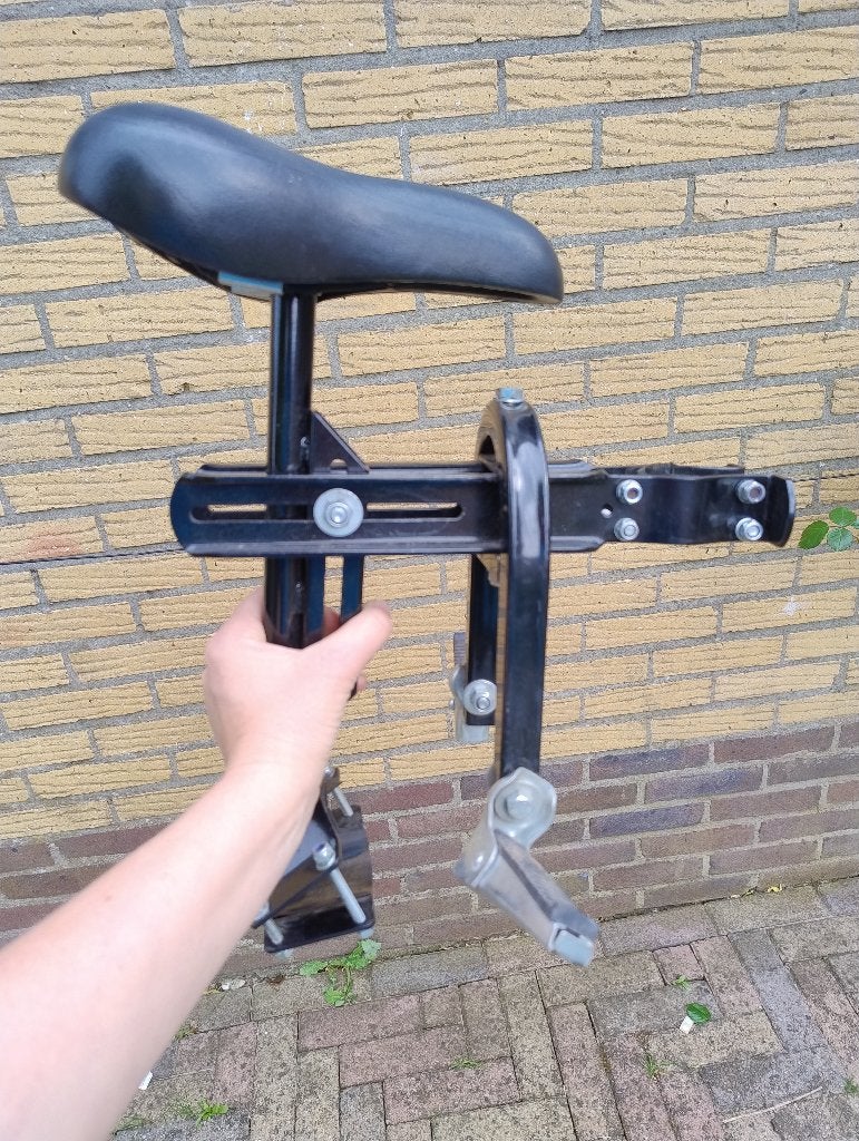 Fietsstoeltje (voorop), Fietsen en Brommers, Fietsaccessoires | Fietsstoeltjes, Ophalen, Onbekend, Voorzitje, Gebruikt
