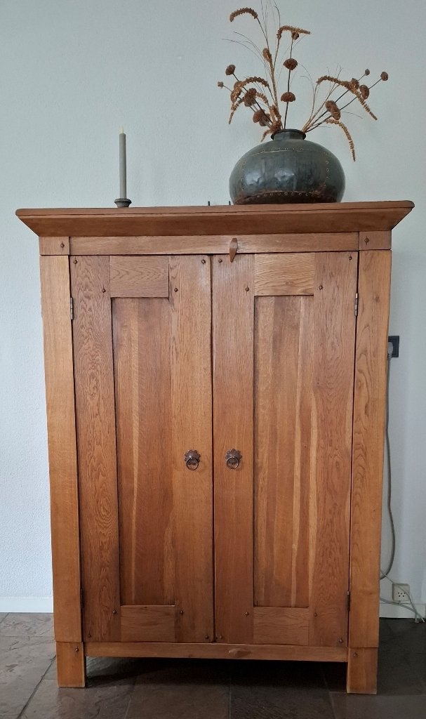 Eiken computerkast, Ophalen of Verzenden, Zo goed als nieuw, Eikenhout, 120 tot 170 cm
