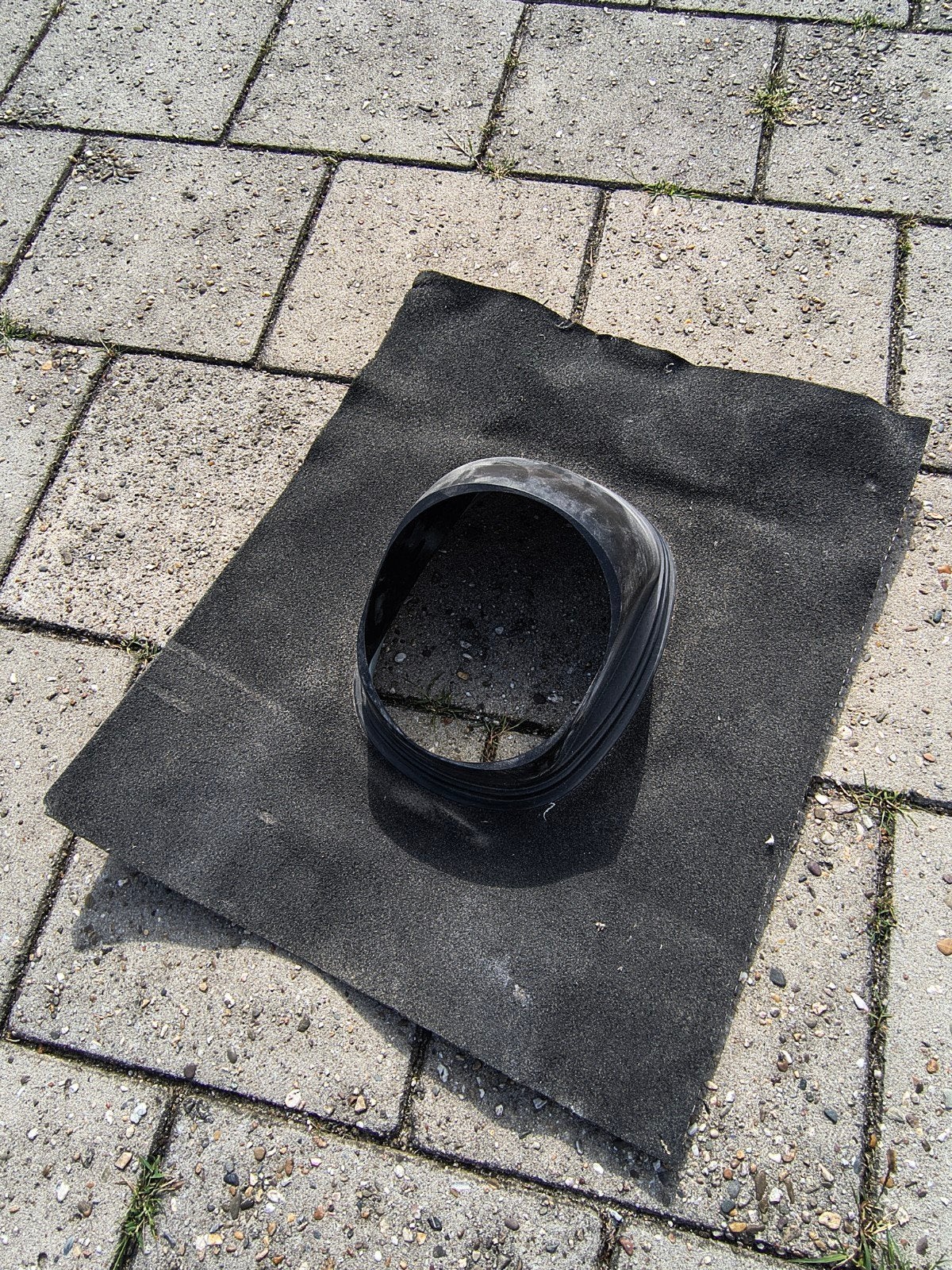Ubbink vormbare dakdoorvoer met Ubiflex (ca. 50x60 cm), Ophalen, Kunststof, Gebruikt, Zwart