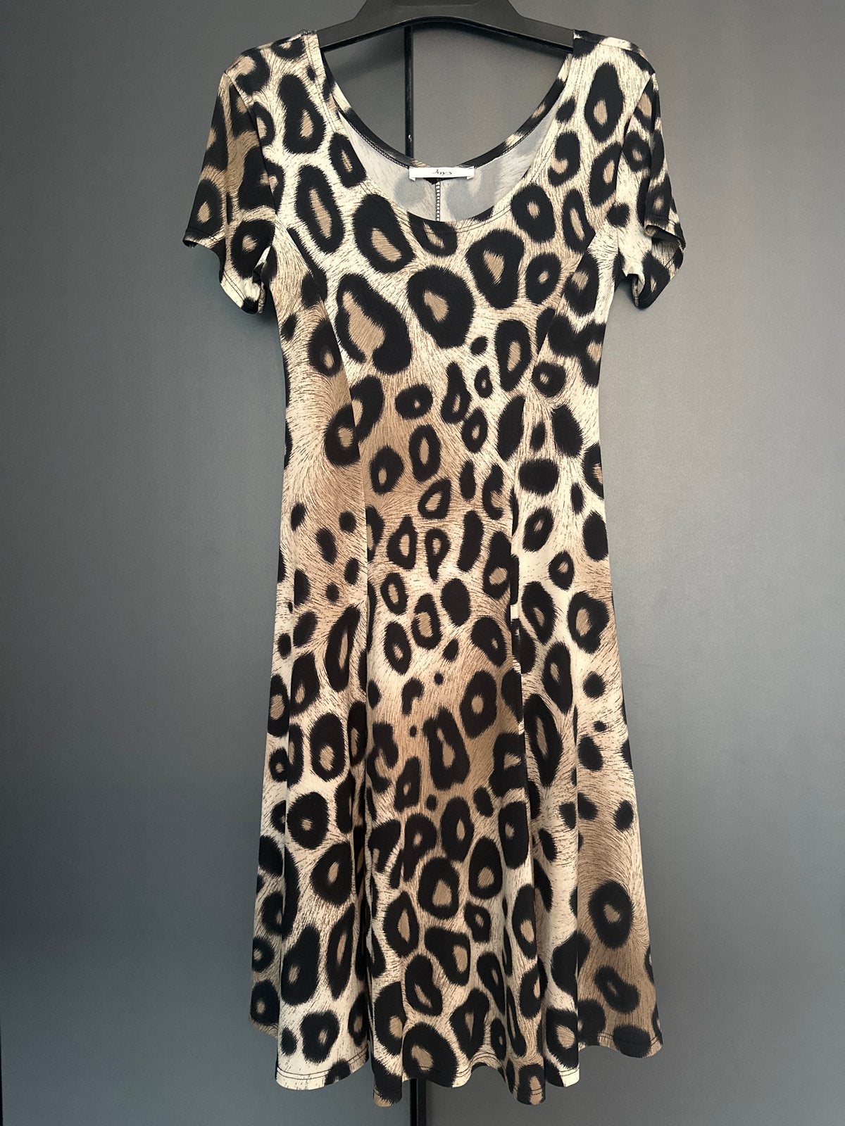 Joy's Paris - Luipaardprint Jurk - Maat S/M, Meerkleurig, Ophalen of Verzenden, Knielengte, Maat 36 (S)