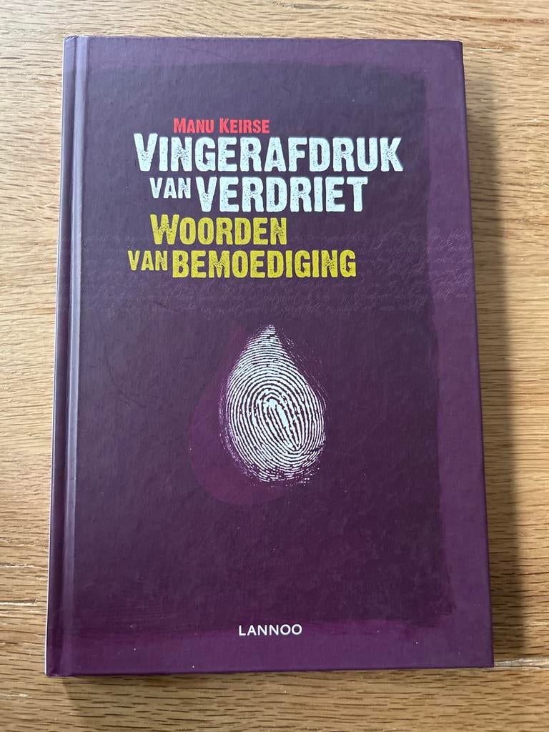 Vingerafdruk van Verdriet - Manu Keirse (Boek), Ophalen of Verzenden, Zo goed als nieuw