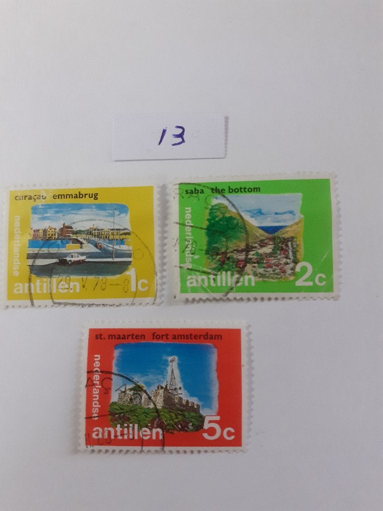 Ned Antillen, Verzenden, Gestempeld