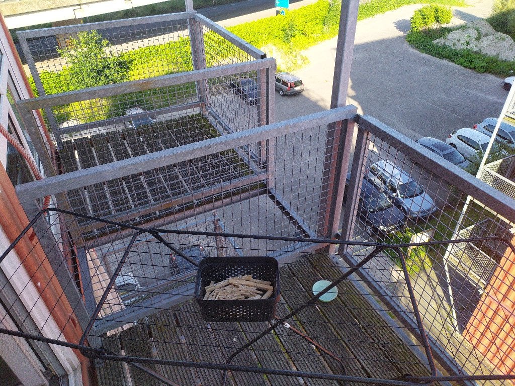 Jysk Drying Set (clothespins, basket, Droogrek AXEL), Tuin en Terras, Droogmolens en Wasrekken, Ophalen, Zo goed als nieuw, Wasrek